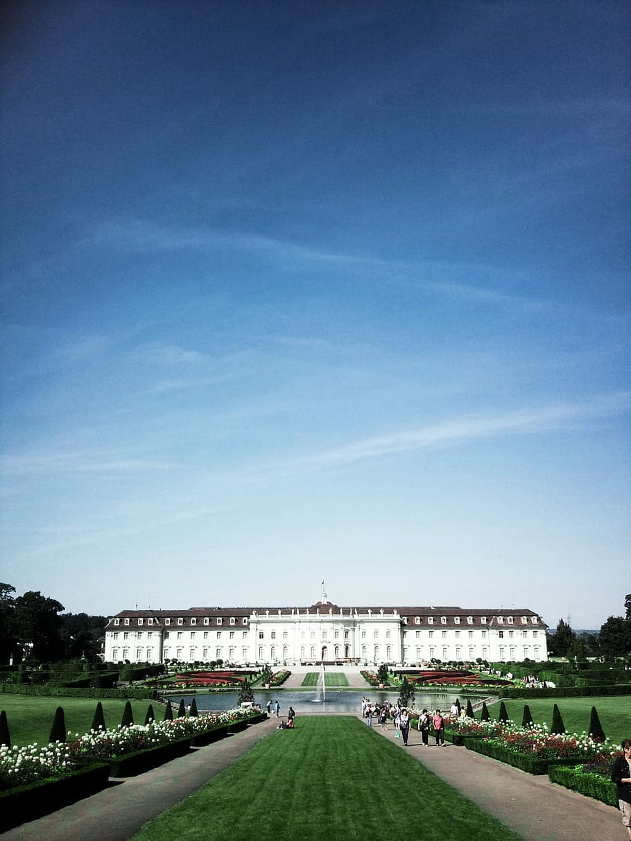 Ludwigsburg, Germany, Castle, Blue, Sky, ludwigsburg germany, HD wallpaper