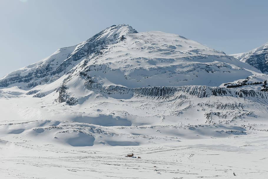 mountain covered with snow, landscape photography of mountain covered with snow HD wallpaper
