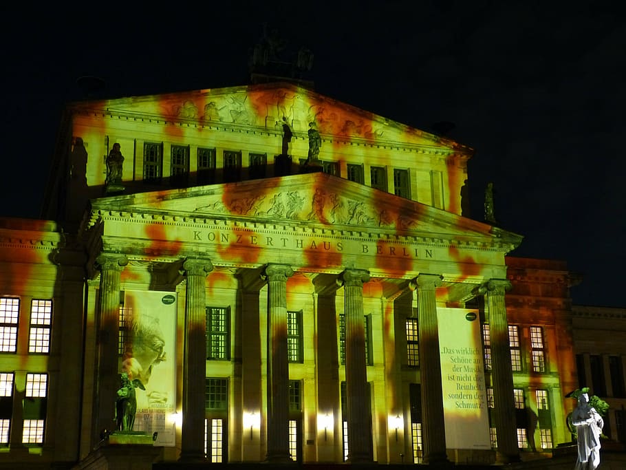 festival of lights, berlin, capital, germany, landmark, building, HD wallpaper