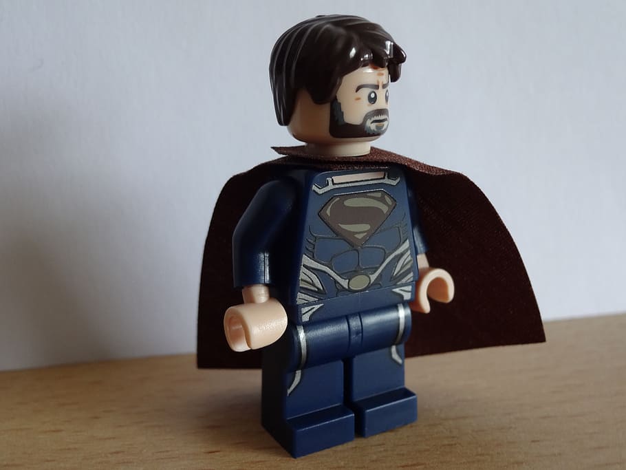 Superman mini figure toy, held, action hero, power, fantasy world HD wallpaper