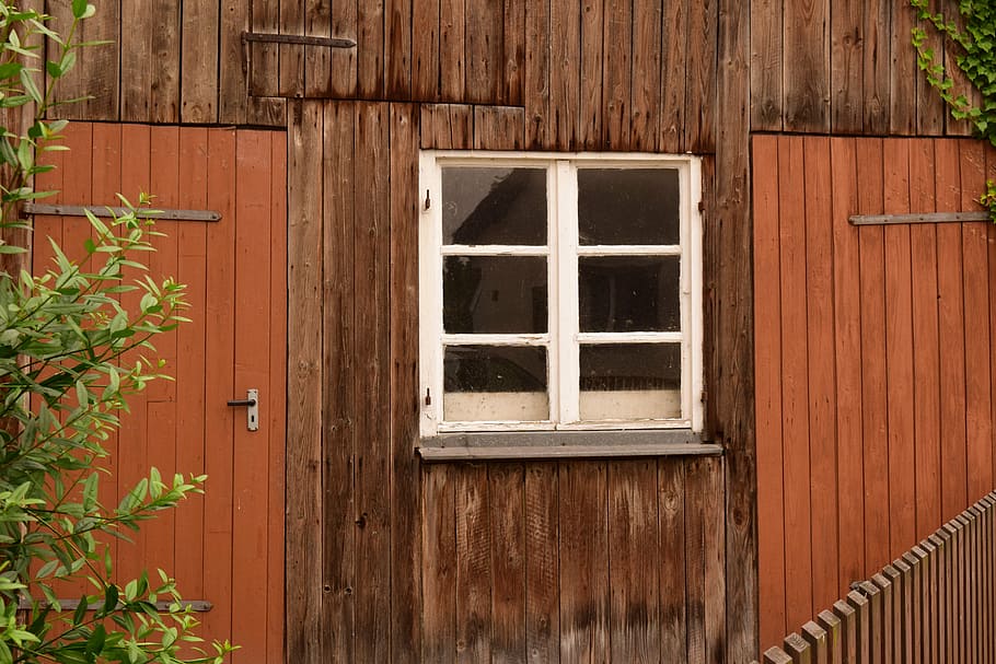 hut, facade, old, log cabin, timber façade, window, rural HD wallpaper