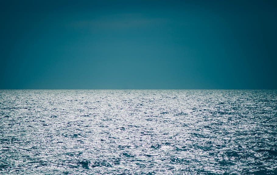photo of body of water, beach, dawn, daylight, horizon, ocean HD wallpaper