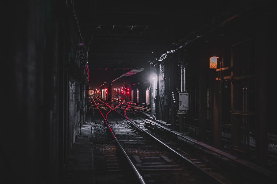 Underground Subway Train Tunnel, transport, railroad Track, transportation HD wallpaper