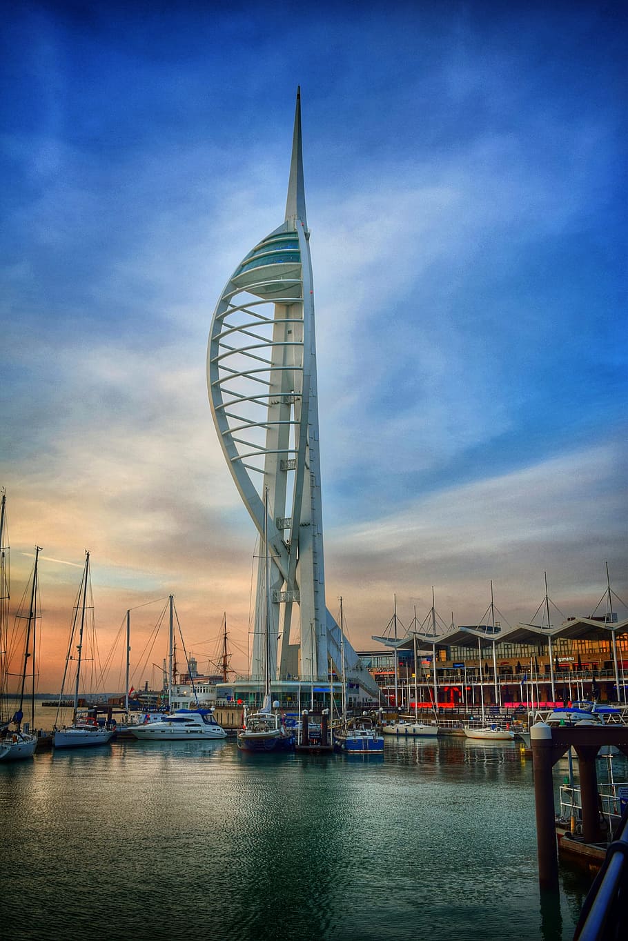 Spinnaker Tower, Portsmouth, Portsmouth, England, hampshire, HD wallpaper
