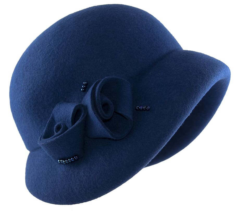 hat, cap, headgear, felt, hat blue, hat womens, hat female HD wallpaper