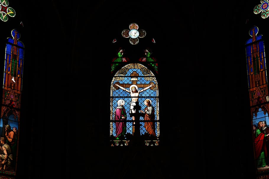 Chapel, Interior, Church Window, colorful, christ chapel, hohenzollern HD wallpaper