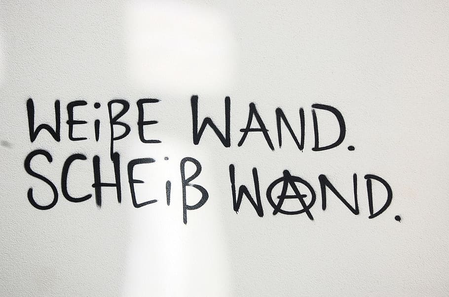 Graffiti, Wall, White, Font, Sprayer, painted wall, house facade HD wallpaper