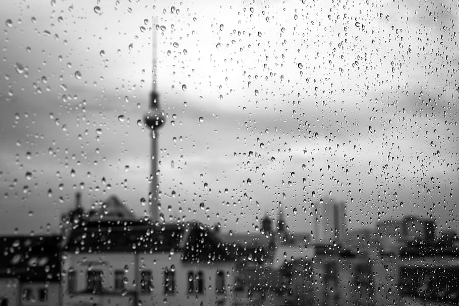 black-and-white, city, art, water, abstract, berlin, blurred