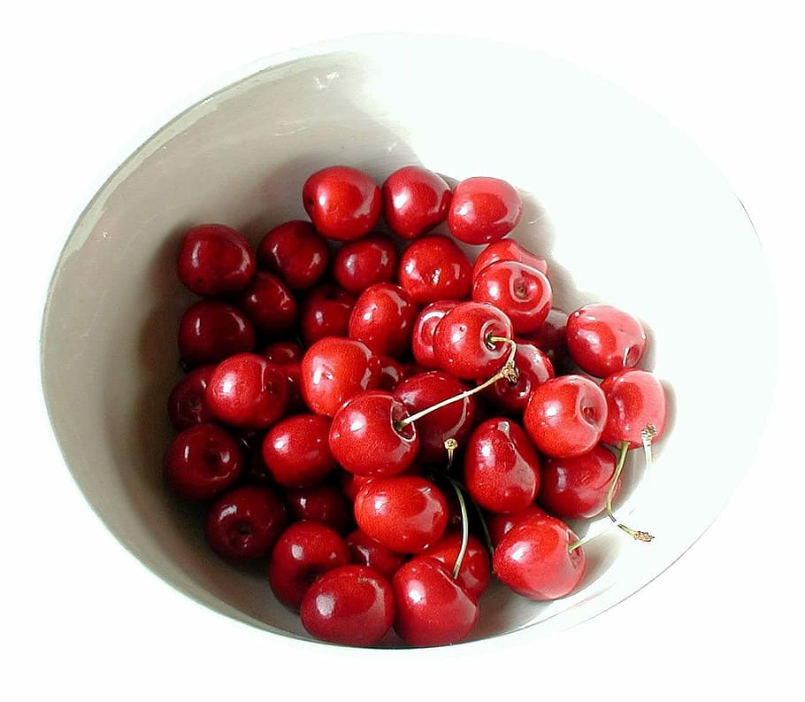 Cherries, Shell, Fruit, Bowl, fruit bowl, sweet, delicious HD wallpaper