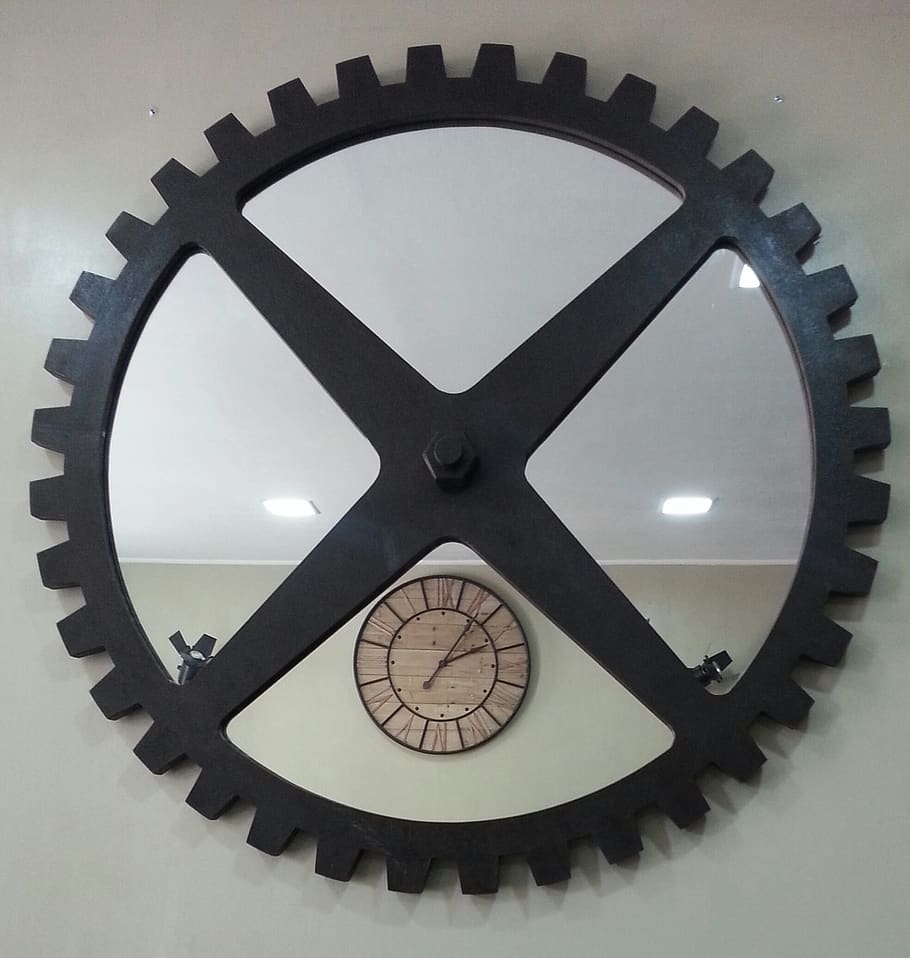 wheel, kitchen, clock, metal, iron, time, circle, no people HD wallpaper