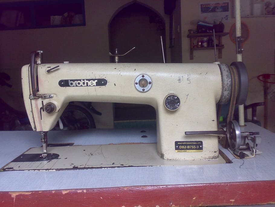 machine, sewing-machine, tailor, textile, craft, clothing, machinery HD wallpaper
