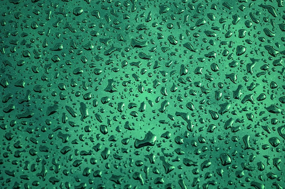 green substance particle artwork, washing, hood, water, wet, clean, HD wallpaper