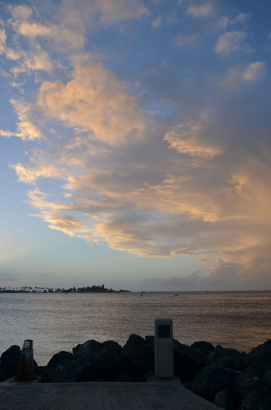 sunset, the scenery, blue sky, sea, water, cloud - sky, scenics - nature HD wallpaper