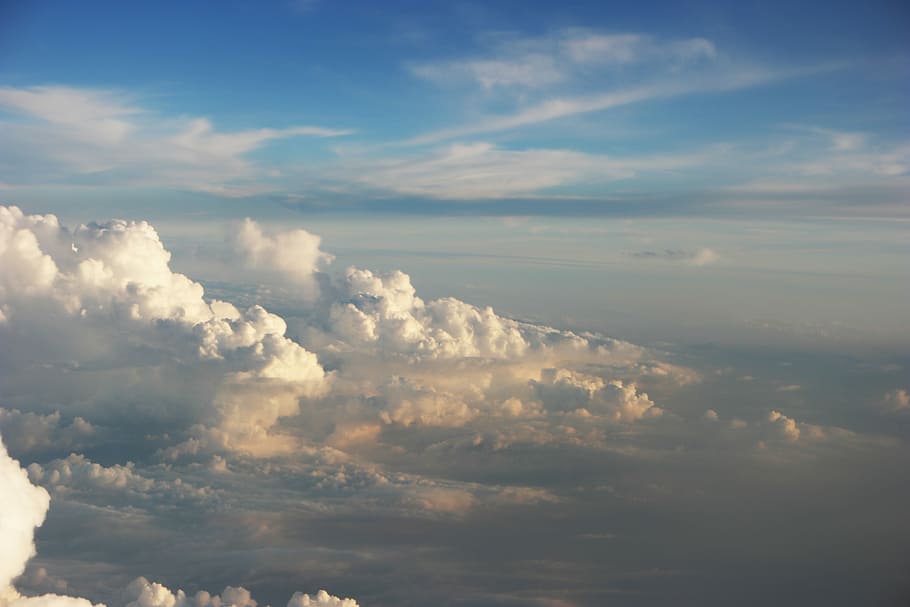 Sky, Cloud, Nature, commerce and industry, blue, beauty in nature HD wallpaper