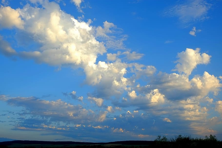 clouds, cloud cover, sky, clouds form, thunderstorm, cumulus clouds HD wallpaper