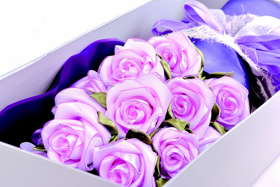 webbing, ribbon rose, bouquet, flower, plant, flowering plant HD wallpaper