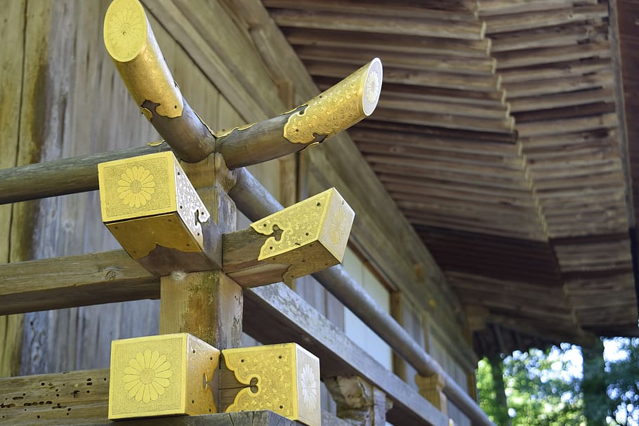 kyoto, yellow, no people, wood - material, focus on foreground HD wallpaper