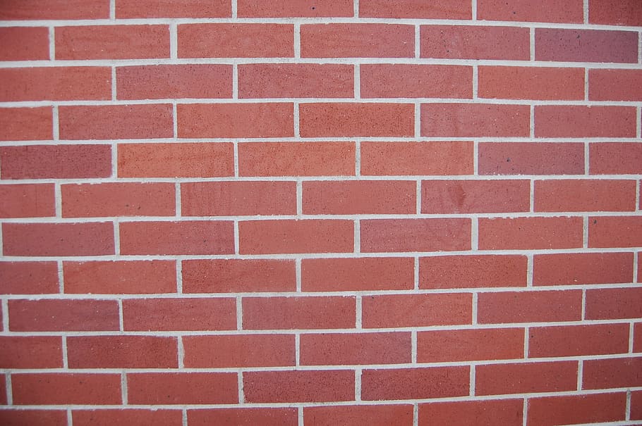 brown brick wall, bricks, red bricks, school wall, wall texture, HD wallpaper