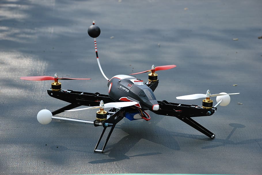 black drone, gaui, multicopter, quadrocopter, technology, airial HD wallpaper