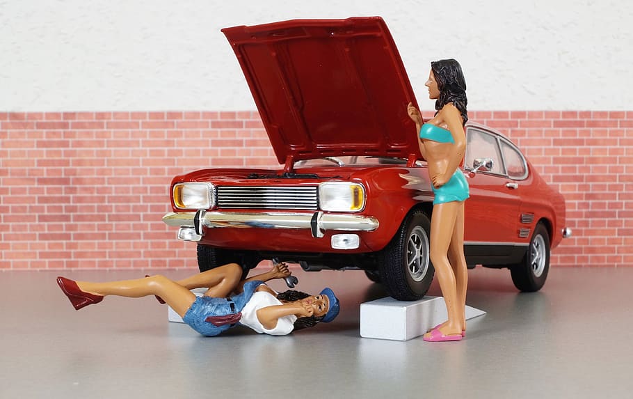 Model Car, Ford Capri, Capri, Model, Auto, oldtimer, toys, sports car HD wallpaper