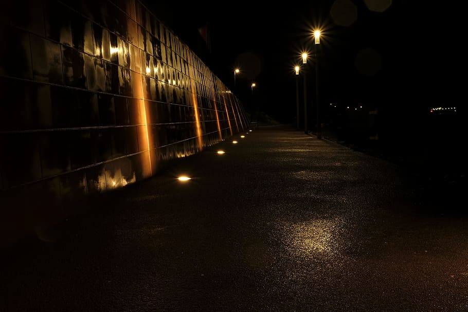 night, dark, darkness, lamps, light, lights, lighting, mood HD wallpaper