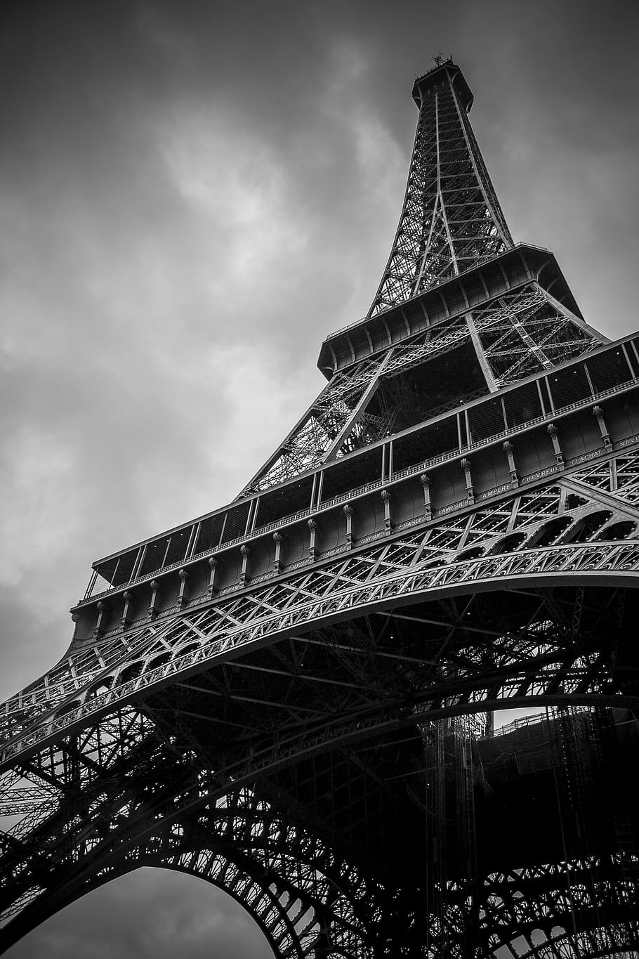 Online crop | HD wallpaper: eiffel tower, paris, france, architecture ...