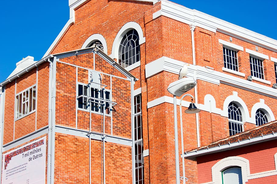 building, bricks, museum, lisbon, architecture, the façade of the HD wallpaper