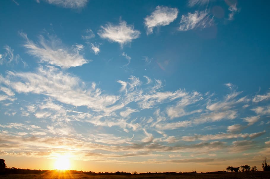 sunset, sky, clouds, cloud - sky, beauty in nature, scenics - nature HD wallpaper