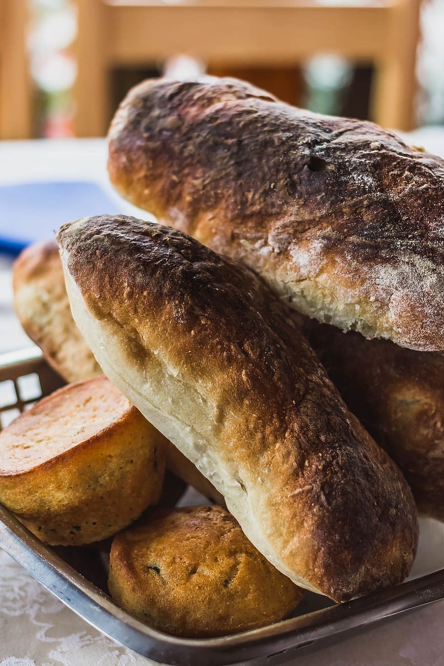 breadbasket, brown, roll, eat, breakfast, food, baked goods HD wallpaper