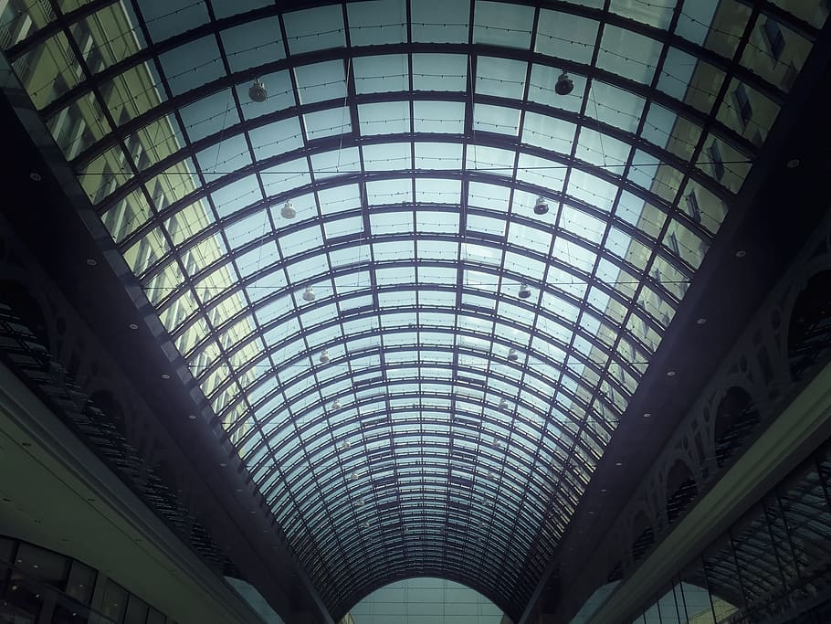 building, infrastructure, ceiling, glass, architecture, dome HD wallpaper