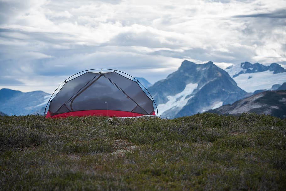 mountains, camping, tent, cloud - sky, scenics - nature, beauty in nature HD wallpaper