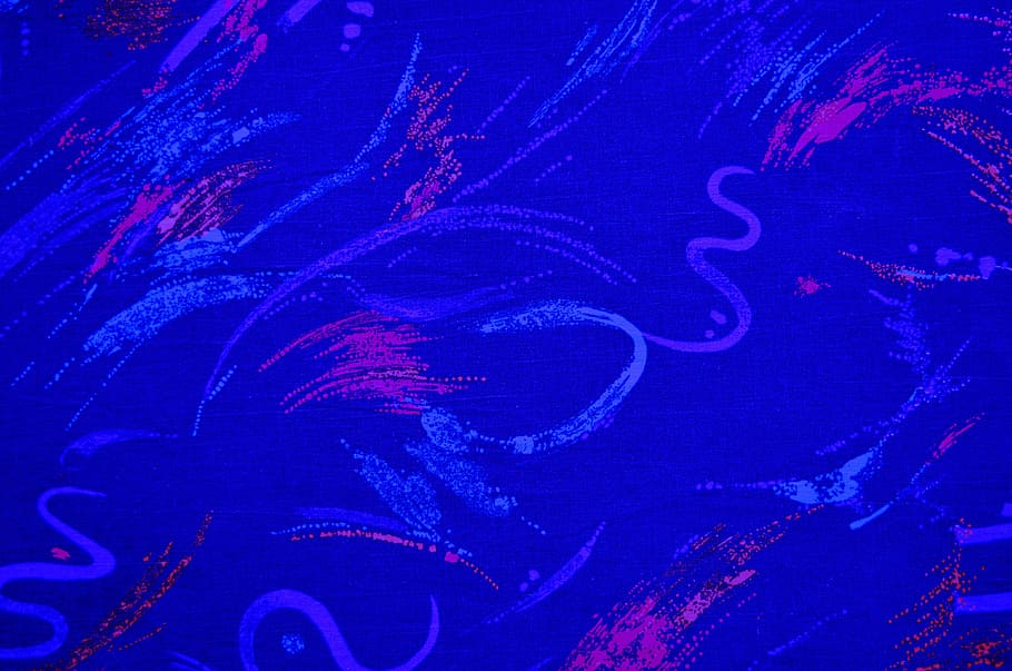 Blue Background with art swirls, abstract, design, photos, public domain HD wallpaper