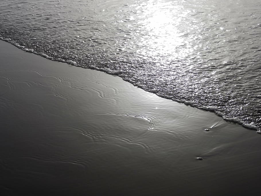 beach, sea, water, nature, to watch, waves, beach sand, edge of the sea HD wallpaper