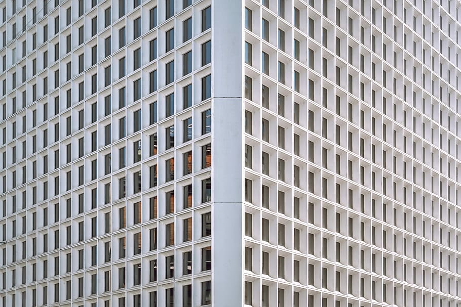 white concrete building, white high-rise building, architecture HD wallpaper