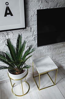 Living Room With Scandi Interior Design, Un'common Marble Table HD wallpaper