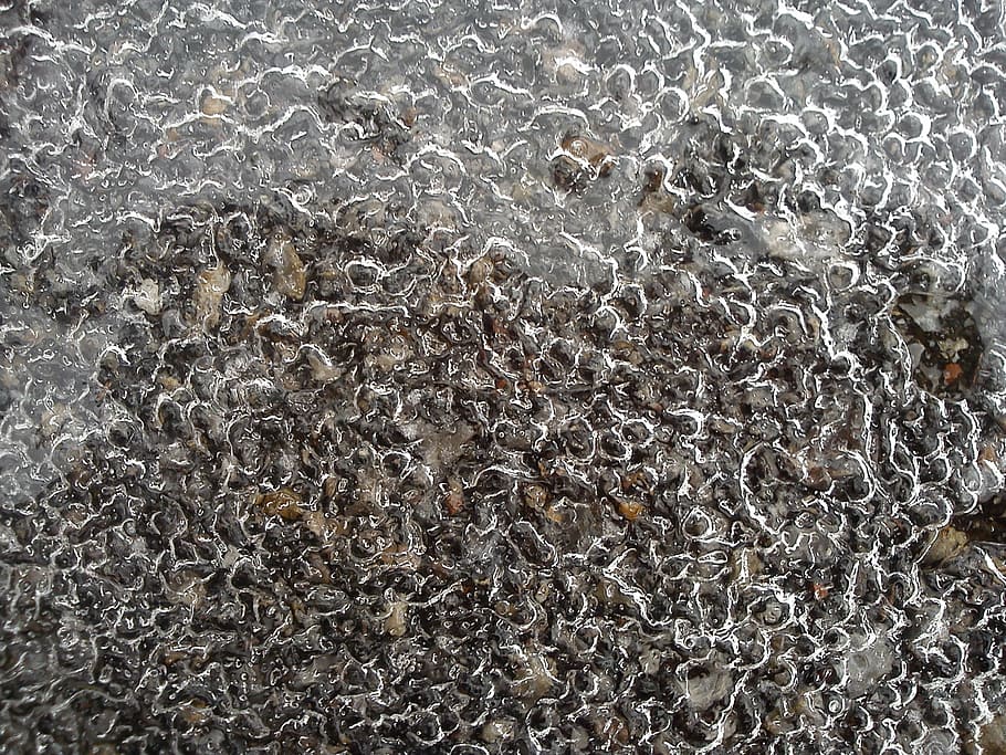 ice, pebble, lines, defrost, pattern, tangle, backgrounds, close-up