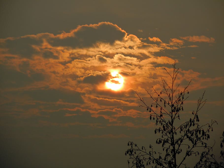 sunrise, skies, clouds, sky, cloud - sky, sunset, beauty in nature HD wallpaper