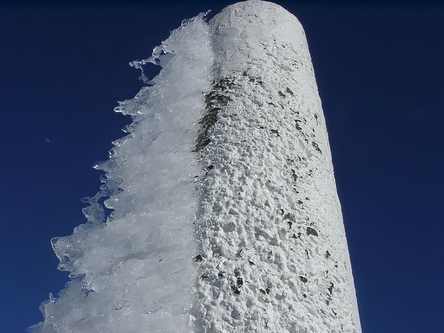 ice, wind, blue, white, winter, cold temperature, snow, sky HD wallpaper