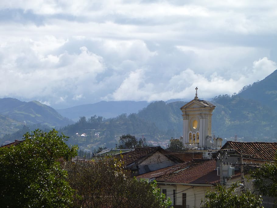 cuenca, ecuador, travel, scenery, mountains, landscape, church, HD wallpaper