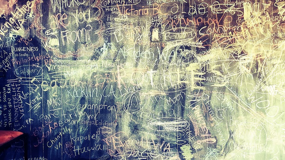 rectangular blackboard, grunge, chalkboard, texture, backdrop HD wallpaper