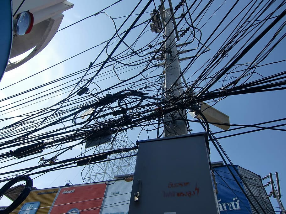 Current, Power Line, Energy, strommast, power poles, cable HD wallpaper