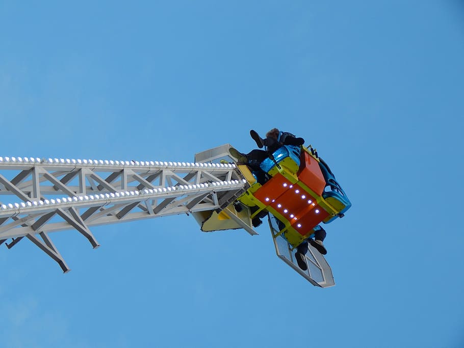 attraction, pilgrimage, good, water, sky, blue, clear sky, amusement park ride HD wallpaper
