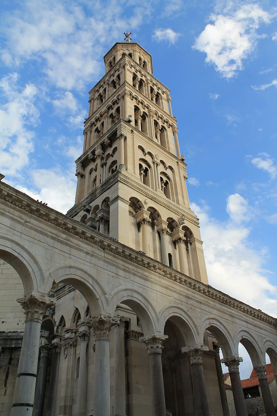 Tower, Split, Croatia, architecture, religion, low angle view HD wallpaper