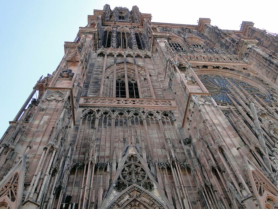 cathedral, perspective, tower, building, architecture, christianity HD wallpaper