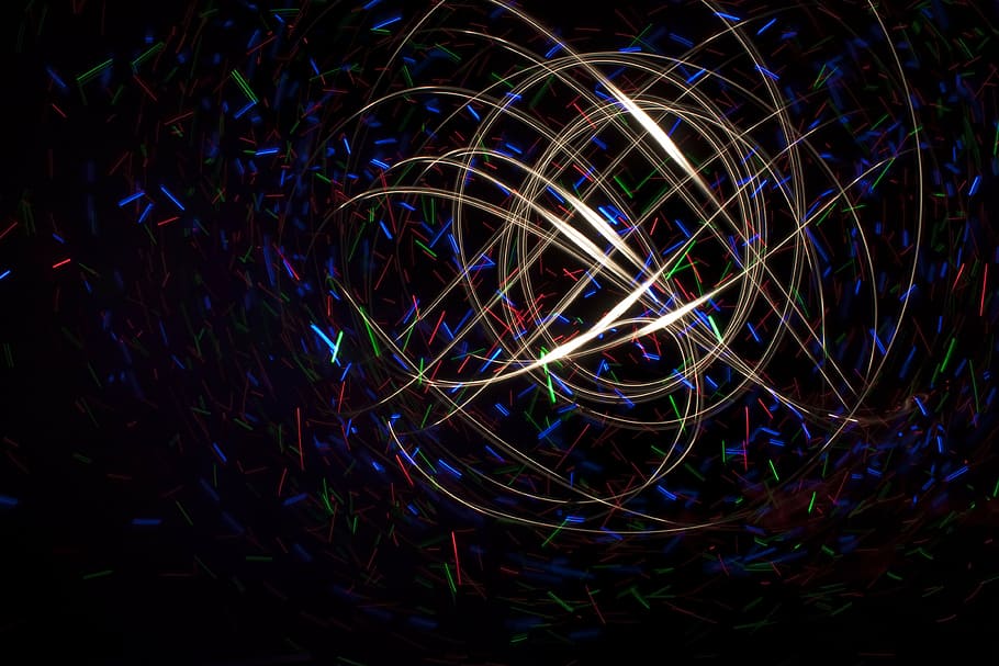 light painting, light coloring, led lights, abstract, background HD wallpaper