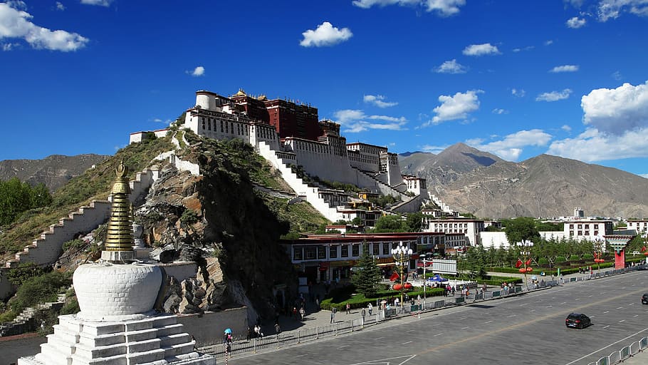 Tibet, Lhasa, Potala Palace, Tourism, the potala palace, the scenery, HD wallpaper