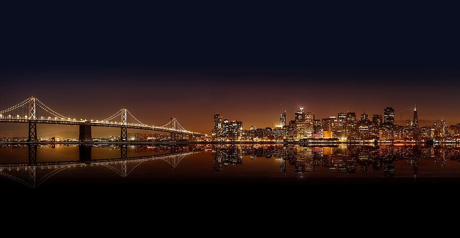 architecture, building, infrastructure, bridge, sea, water HD wallpaper