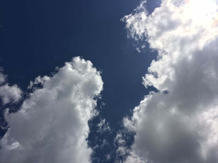 Cloud, Blue Sky, Sun, Summer, glistening, yokosuka, nature HD wallpaper