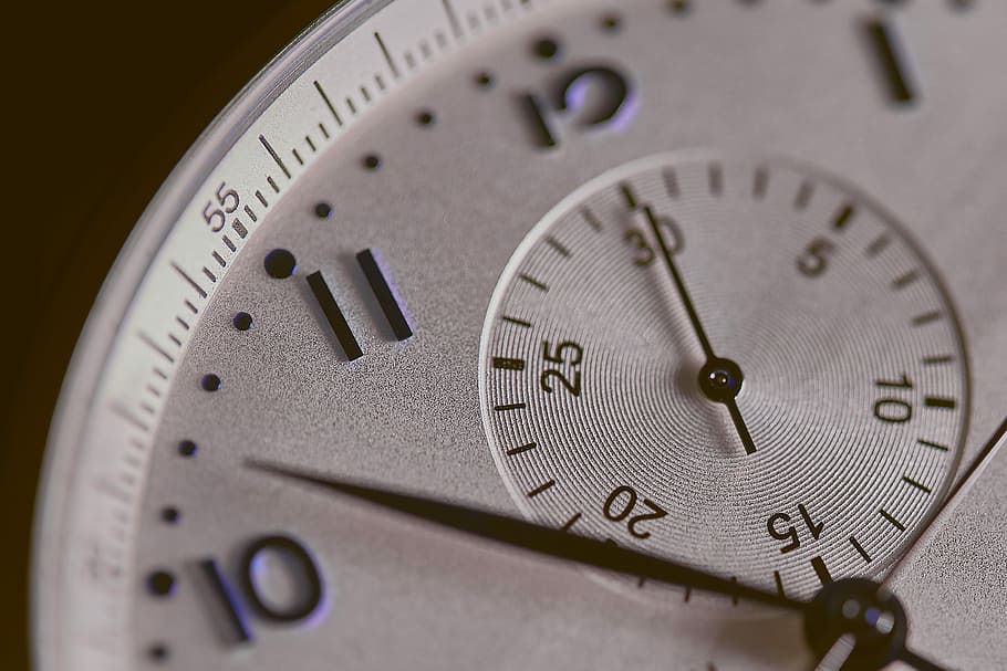 gray chronograph wtahc, display, pointer, timer, stop, detail HD wallpaper