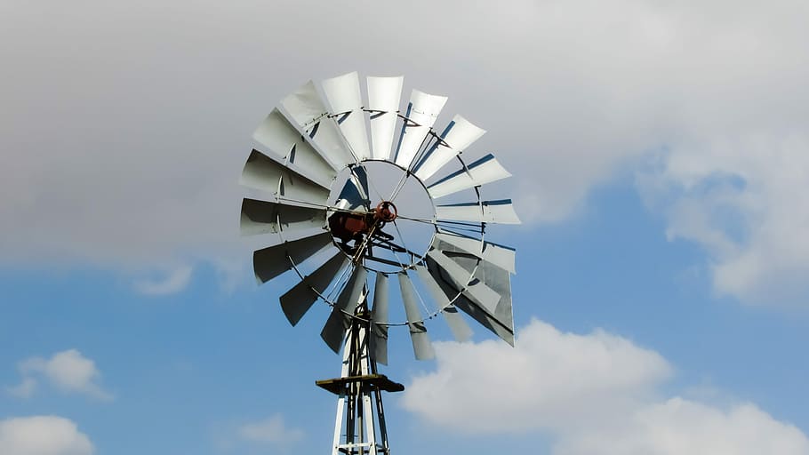 Windmill, Farm, Water, Countryside, rural, agriculture, sky HD wallpaper